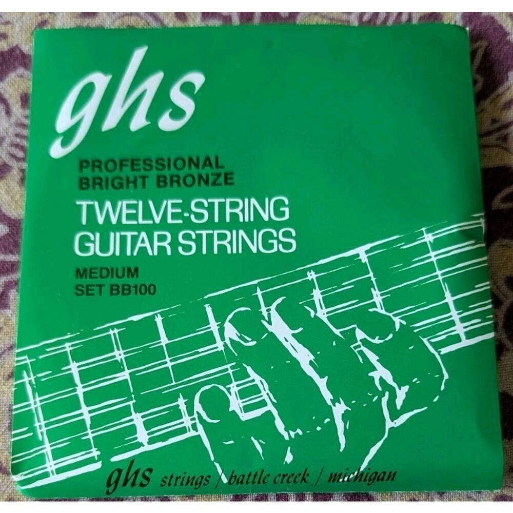 GHS Bright Bronze BB100 Acoustic Set, 80/20, 12-String, .012-.052 NOS